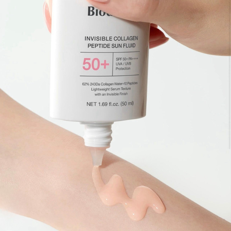 Fluide Solaire Invisible Peptide collagène SPF50+