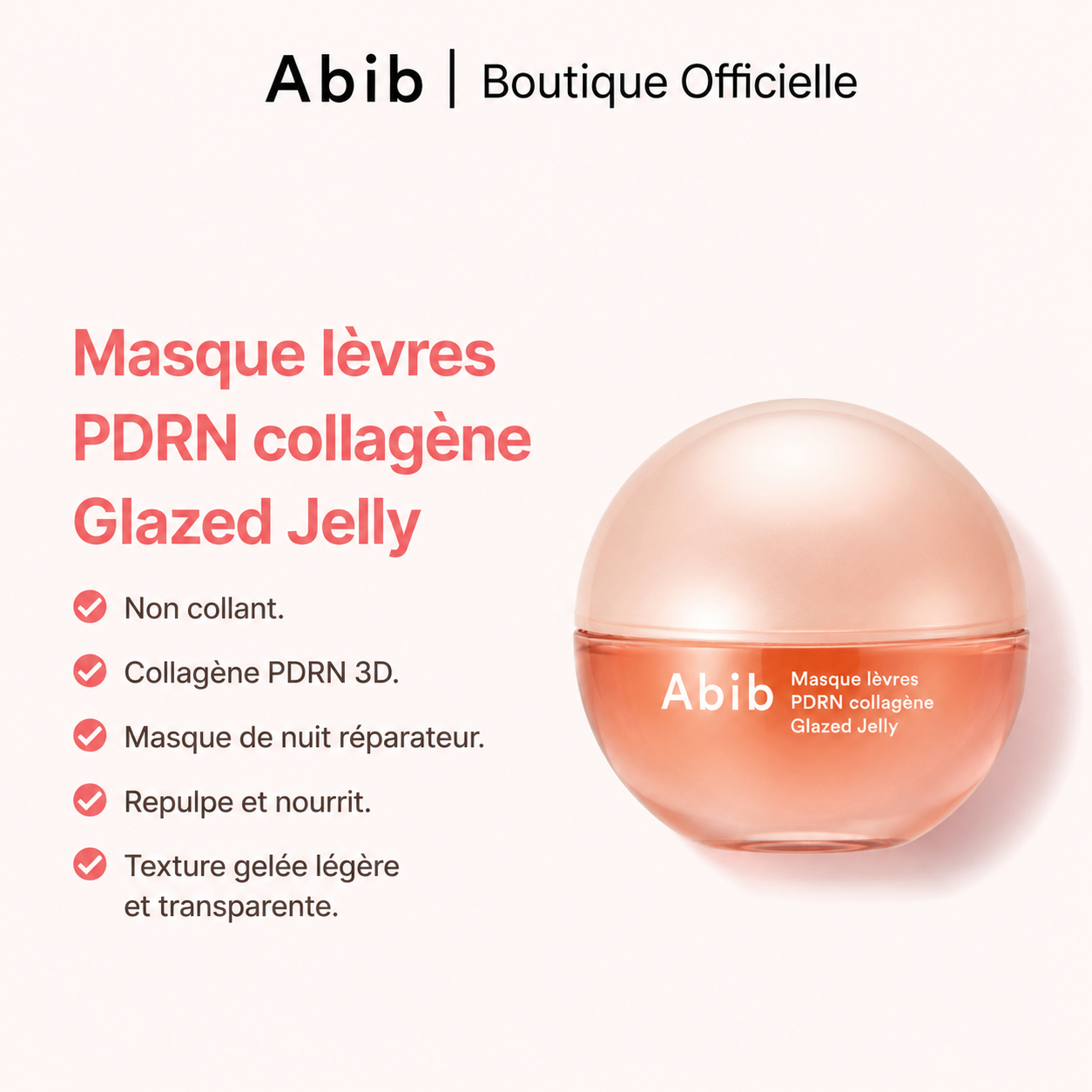 Jelly Masque lèvres PDRN collagène