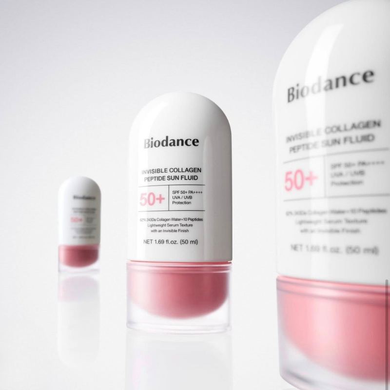 Fluide Solaire Invisible Peptide collagène SPF50+
