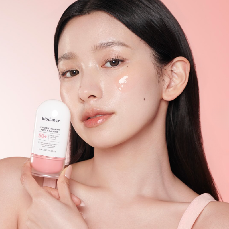 Fluide Solaire Invisible Peptide collagène SPF50+