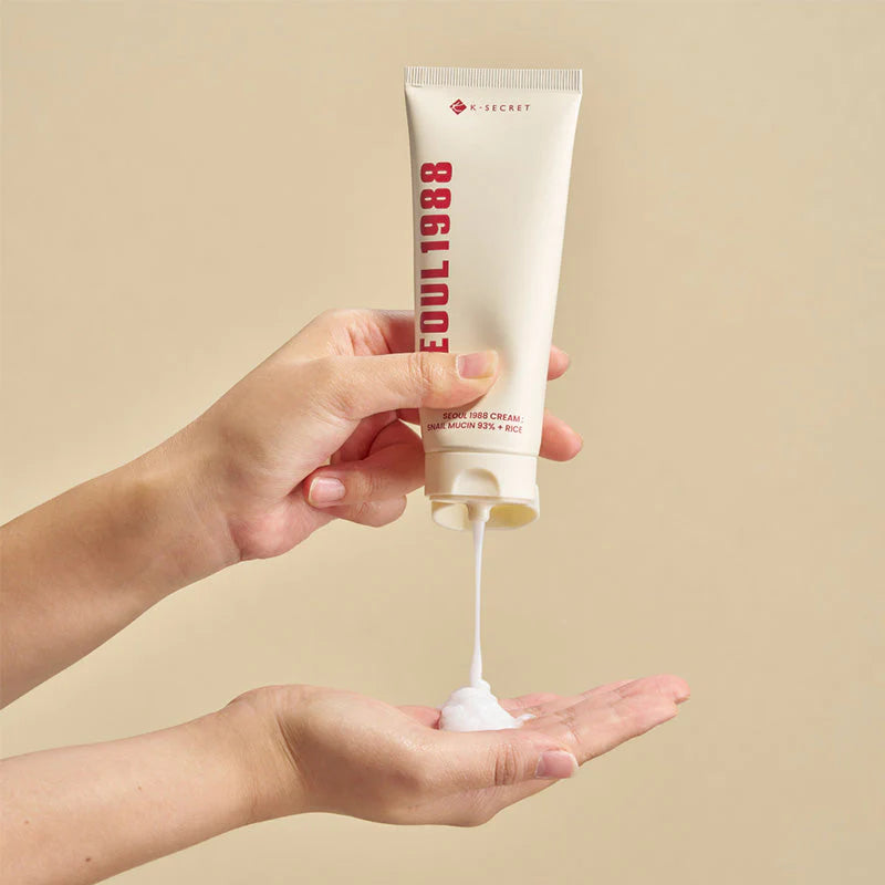 Crème à la mucine d'escargot et au riz