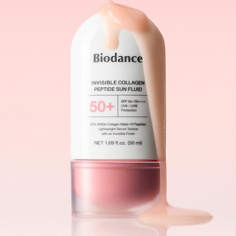 Fluide Solaire Invisible Peptide collagène SPF50+