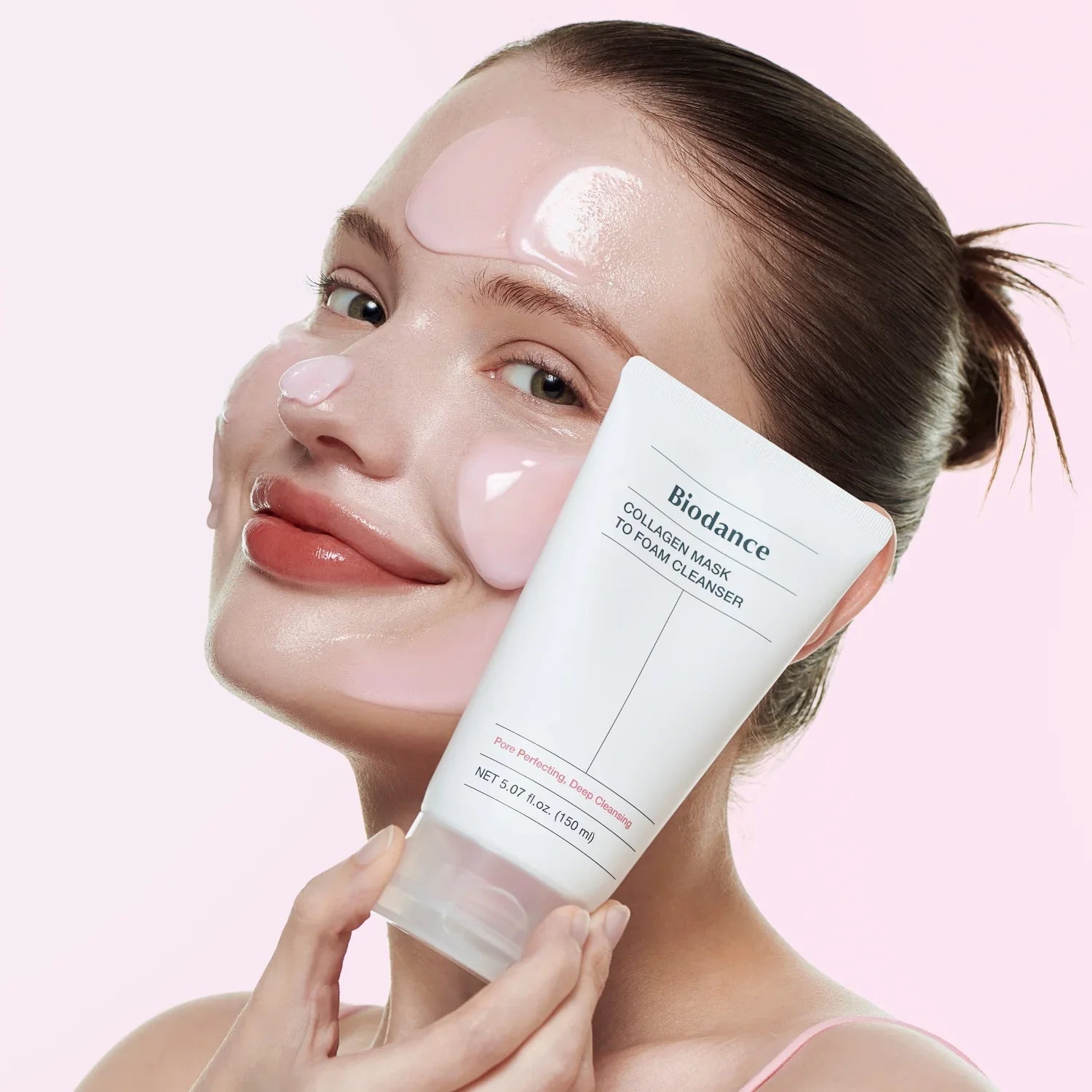 Nettoyant collagène masque-mousse