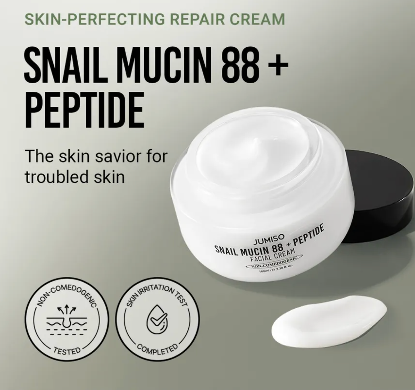 Crème mucine d'escargot 88% et Peptide