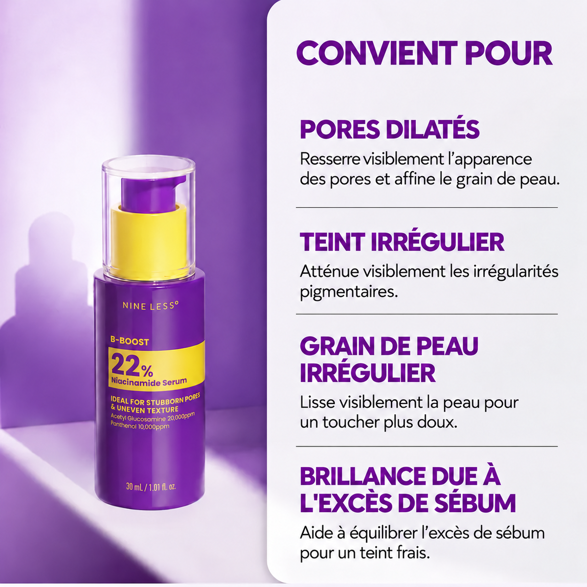 Sérum B-Boost 22% Niacinamide