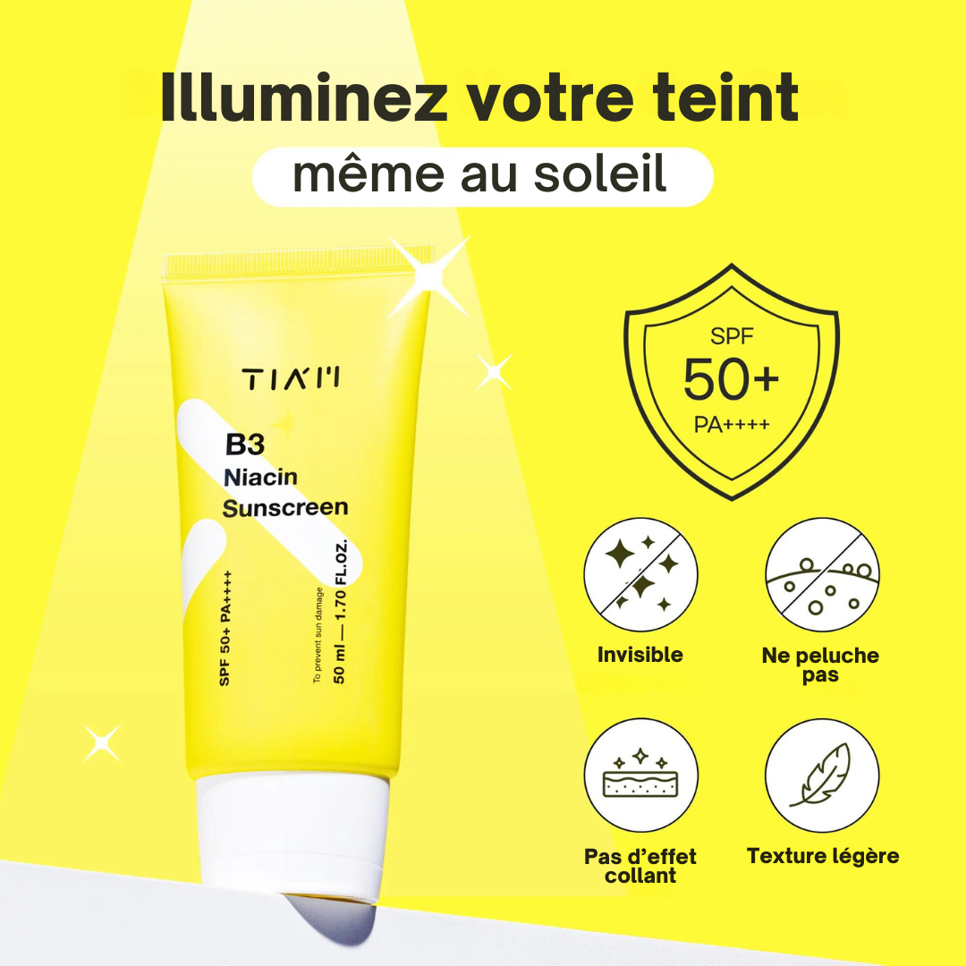 Crème solaire Niacin B3 SPF50+ PA++++