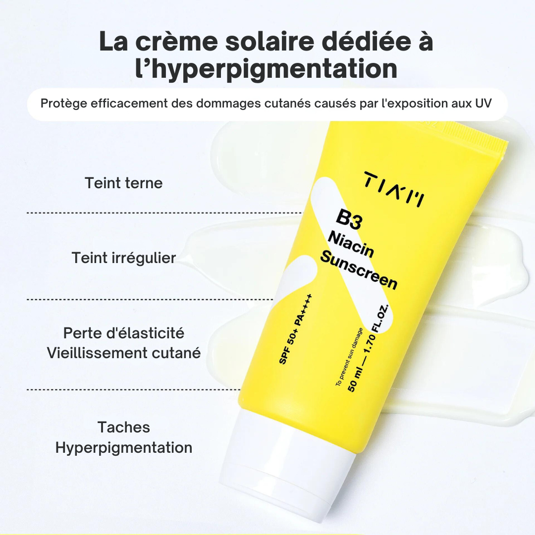 Crème solaire Niacin B3 SPF50+ PA++++