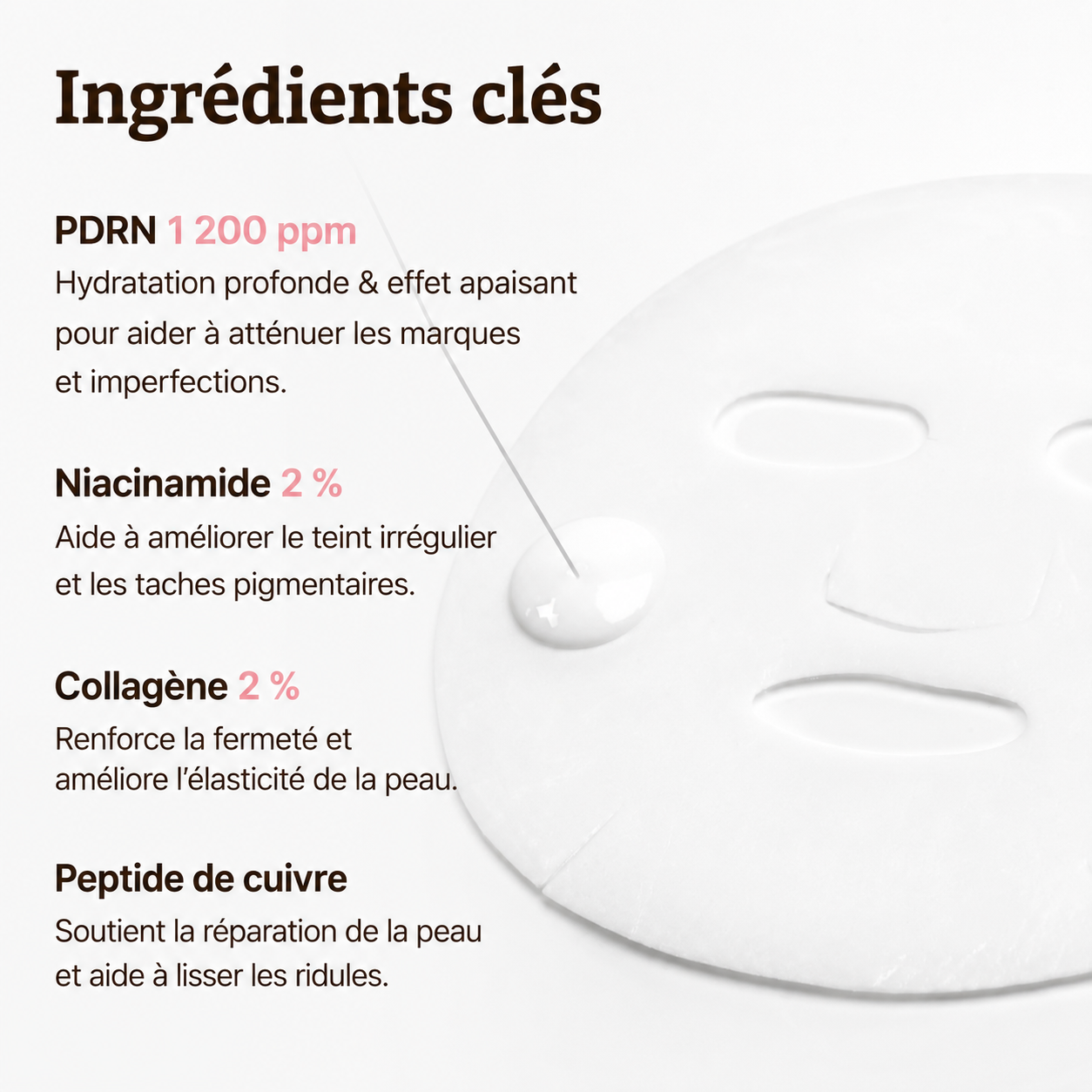 4 Masques PDRN Régénérant